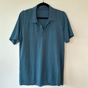 Lululemon Men’s Blue Metal Vent Tech Polo Shirt Large L